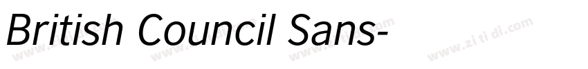 British Council Sans字体转换